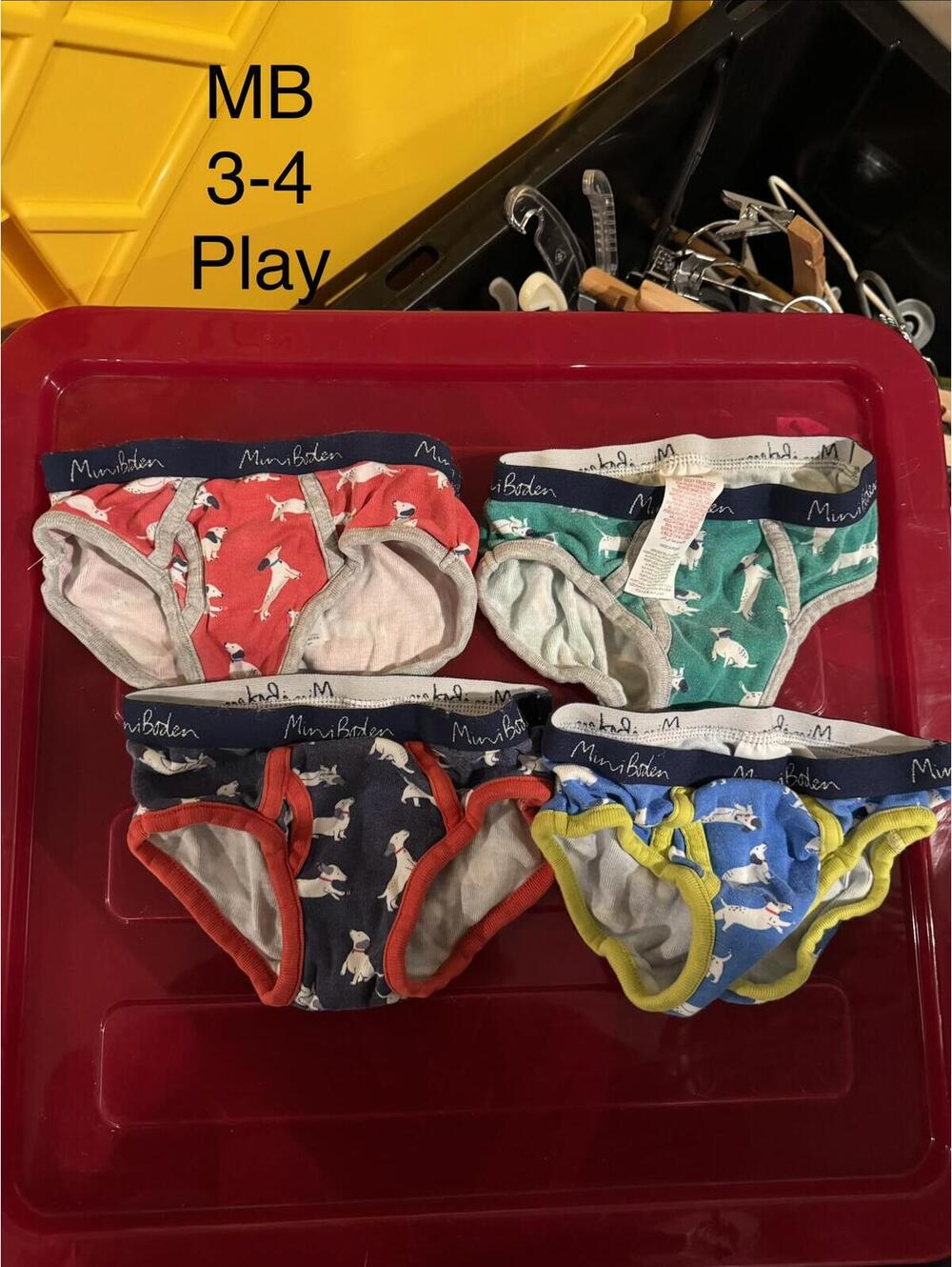 Mini Boden Boys Underwear Briefs Size 3-4